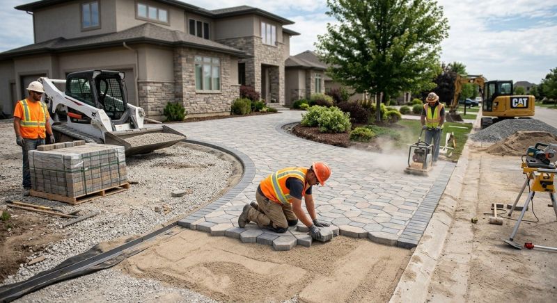 Paver Driveway Construction in Longmont, CO